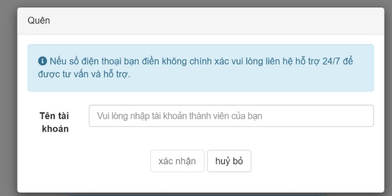 đăng nhập 88clb lấy lại mật khẩu 