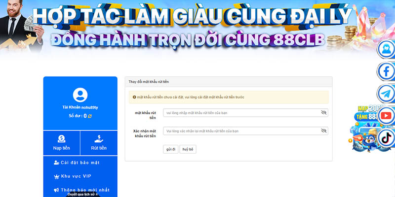 hướng dẫn rút tiền 88clb 